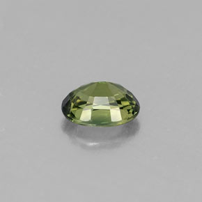 Zaffiro naturale verde da 0,51 ct, taglio ovale, VVS-VS
