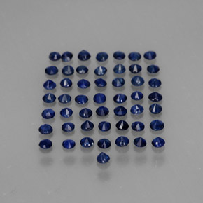 Zaffiro naturale blu da  ct, taglio rotondo, VS
