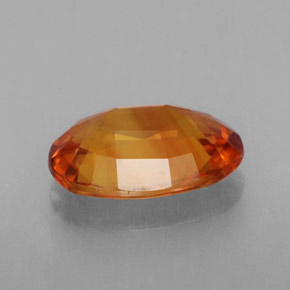Zaffiro naturale arancione da 2,49 ct, taglio ovale, VVS-VS