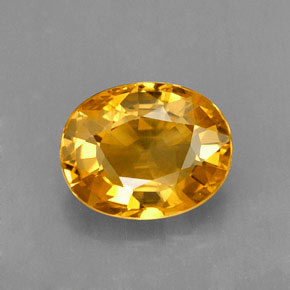 Zaffiro naturale oro da 2,04 ct, taglio ovale, VS