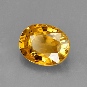 Zaffiro naturale oro da 2,04 ct, taglio ovale, VS