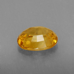 Zaffiro naturale oro da 2,04 ct, taglio ovale, VS
