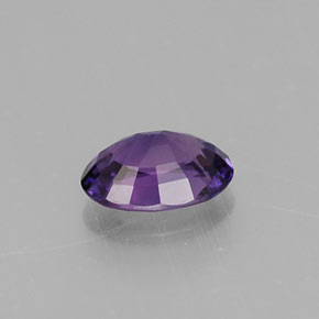 Zaffiro naturale viola da 0,55 ct, taglio ovale, VS