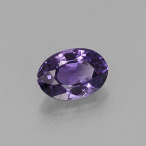 Zaffiro naturale viola da 0,61 ct, taglio ovale, VS