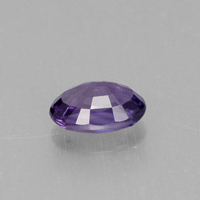 Zaffiro naturale viola da 0,61 ct, taglio ovale, VS