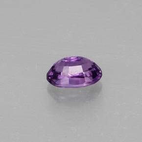 Zaffiro naturale viola da 0,70 ct, taglio ovale, VS