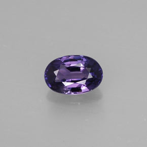 Zaffiro naturale viola da 0,55 ct, taglio ovale, VS