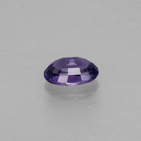 Zaffiro naturale viola da 0,55 ct, taglio ovale, VS