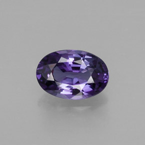 Zaffiro naturale viola da 0,56 ct, taglio ovale, VS