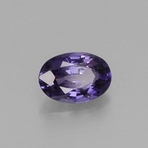 Zaffiro naturale viola da 0,56 ct, taglio ovale, VS