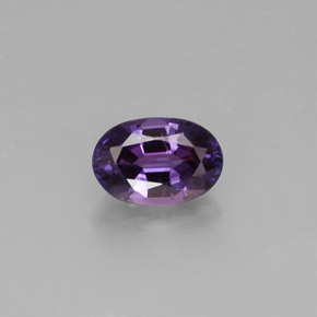 Zaffiro naturale viola da 0,67 ct, taglio ovale, VS