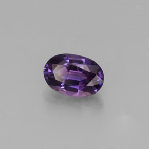 Zaffiro naturale viola da 0,67 ct, taglio ovale, VS