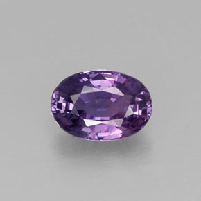 Zaffiro naturale viola da 0,61 ct, taglio ovale, VS