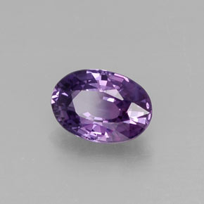 Zaffiro naturale viola da 0,61 ct, taglio ovale, VS