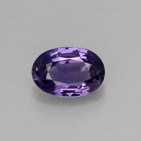 Zaffiro naturale viola da 0,56 ct, taglio ovale, VS