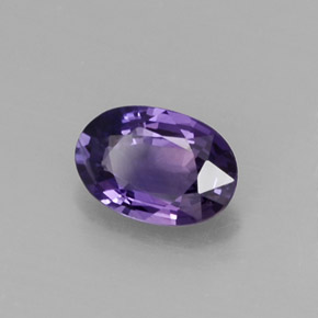 Zaffiro naturale viola da 0,56 ct, taglio ovale, VS