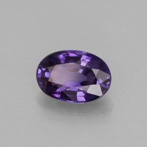 Zaffiro naturale viola da 0,64 ct, taglio ovale, VS