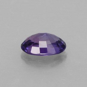 Zaffiro naturale viola da 0,64 ct, taglio ovale, VS