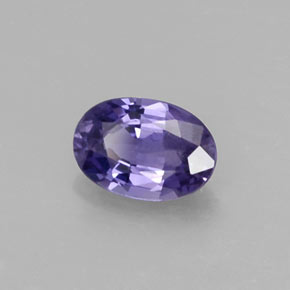 Zaffiro naturale viola da 0,58 ct, taglio ovale, VS