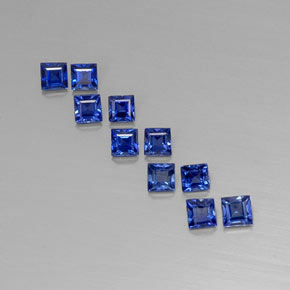 Zaffiro naturale blu da  ct, quadrato, VVS-VS