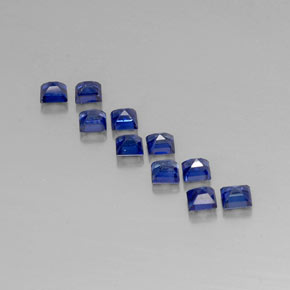 Zaffiro naturale blu da  ct, quadrato, VVS-VS