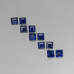 Zaffiro naturale blu da  ct, quadrato, VVS-VS