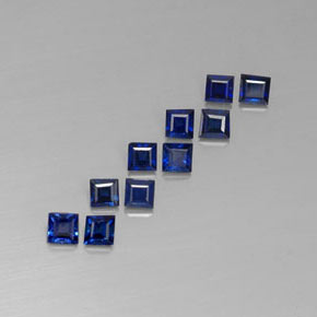 Zaffiro naturale blu da  ct, quadrato, VVS-VS