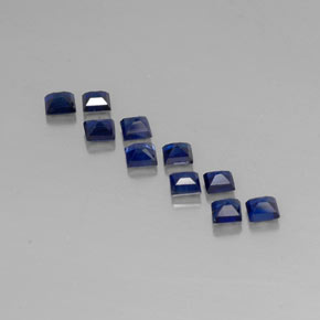 Zaffiro naturale blu da  ct, quadrato, VVS-VS