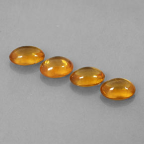 Zaffiro naturale arancione da 2,43 ct, trasparente, trasparente/traslucido