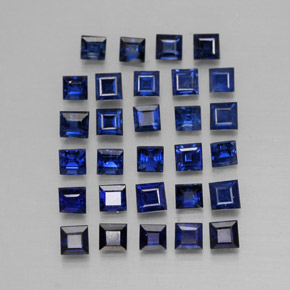 Zaffiro naturale blu da  ct, quadrato, VVS-VS