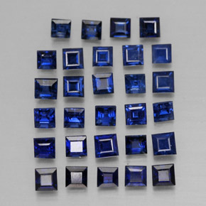 Zaffiro naturale blu da  ct, quadrato, VVS-VS