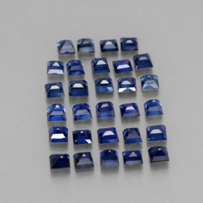 Zaffiro naturale blu da  ct, quadrato, VVS-VS
