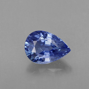 Zaffiro naturale blu da 1,00 ct, taglio a pera, VVS-VS