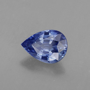 Zaffiro naturale blu da 1,00 ct, taglio a pera, VVS-VS