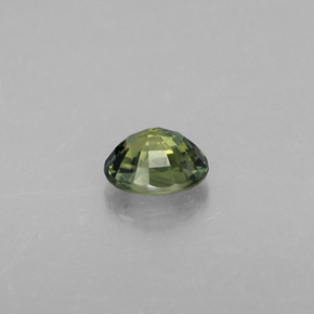 Zaffiro naturale verde da 0,56 ct, taglio ovale, VVS-VS