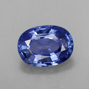 Zaffiro naturale blu da 2,23 ct, taglio ovale, VS