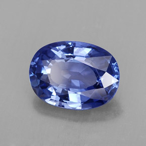 Zaffiro naturale blu da 2,23 ct, taglio ovale, VS