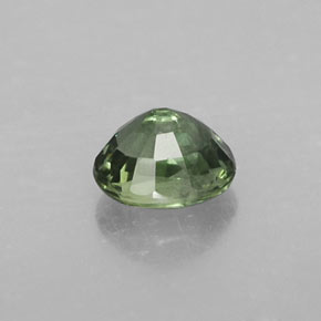 Zaffiro naturale verde da 0,64 ct, taglio ovale, SI
