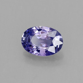 Zaffiro naturale viola da 0,53 ct, taglio ovale, SI
