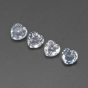 Zaffiro naturale blu da  ct, a forma di cuore, VVS
