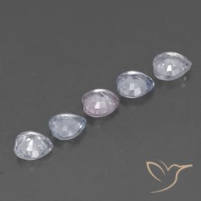 Gemme di Zaffiro Bianco bluastro naturale da 1.69 ct, Cuore, VVS
