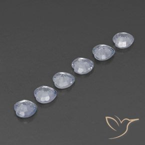 Gemme di Zaffiro Bianco bluastro naturale da 1.98 ct, Cuore, VVS