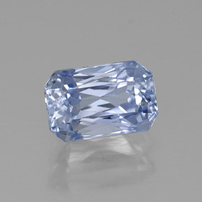 Zaffiro naturale blu da 1,27 ct, taglio smeraldo, VVS