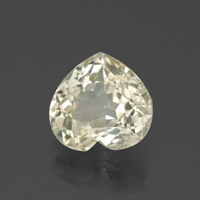 Zaffiro naturale giallo da 1,68 ct, a forma di cuore, VVS