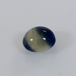 Zaffiro naturale bicolore da 1,05 ct, taglio ovale, opaco