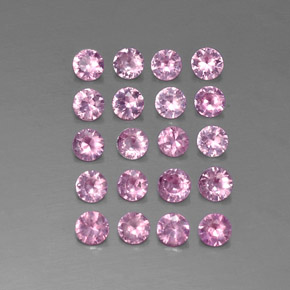 Zaffiro naturale rosa da  ct, taglio rotondo, VVS-VS
