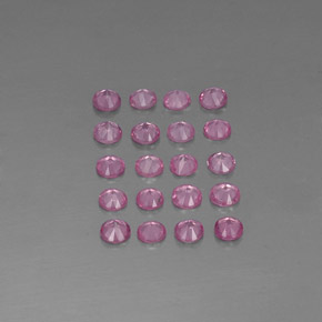Zaffiro naturale rosa da  ct, taglio rotondo, VVS-VS