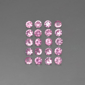 Zaffiro naturale rosa da  ct, taglio rotondo, VVS-VS