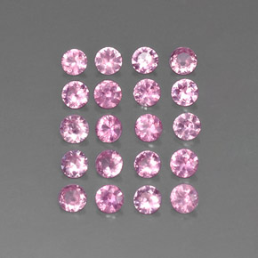 Zaffiro naturale rosa da  ct, taglio rotondo, VVS-VS