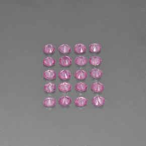 Zaffiro naturale rosa da  ct, taglio rotondo, VVS-VS